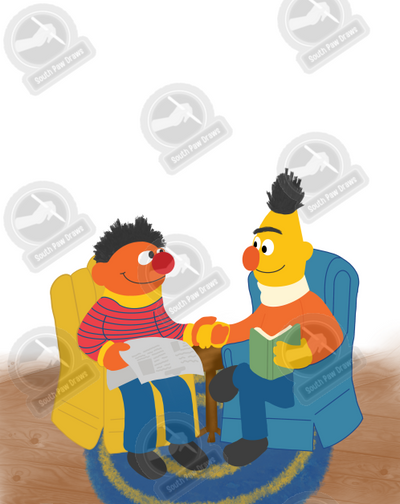 Bert & Ernie Achillean Print