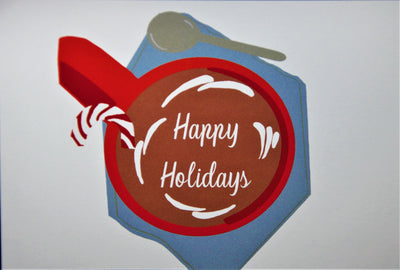 Happy Holidays Hot Chocolate Post Card