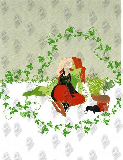 Harley Quinn & Poison Ivy Sapphic Print