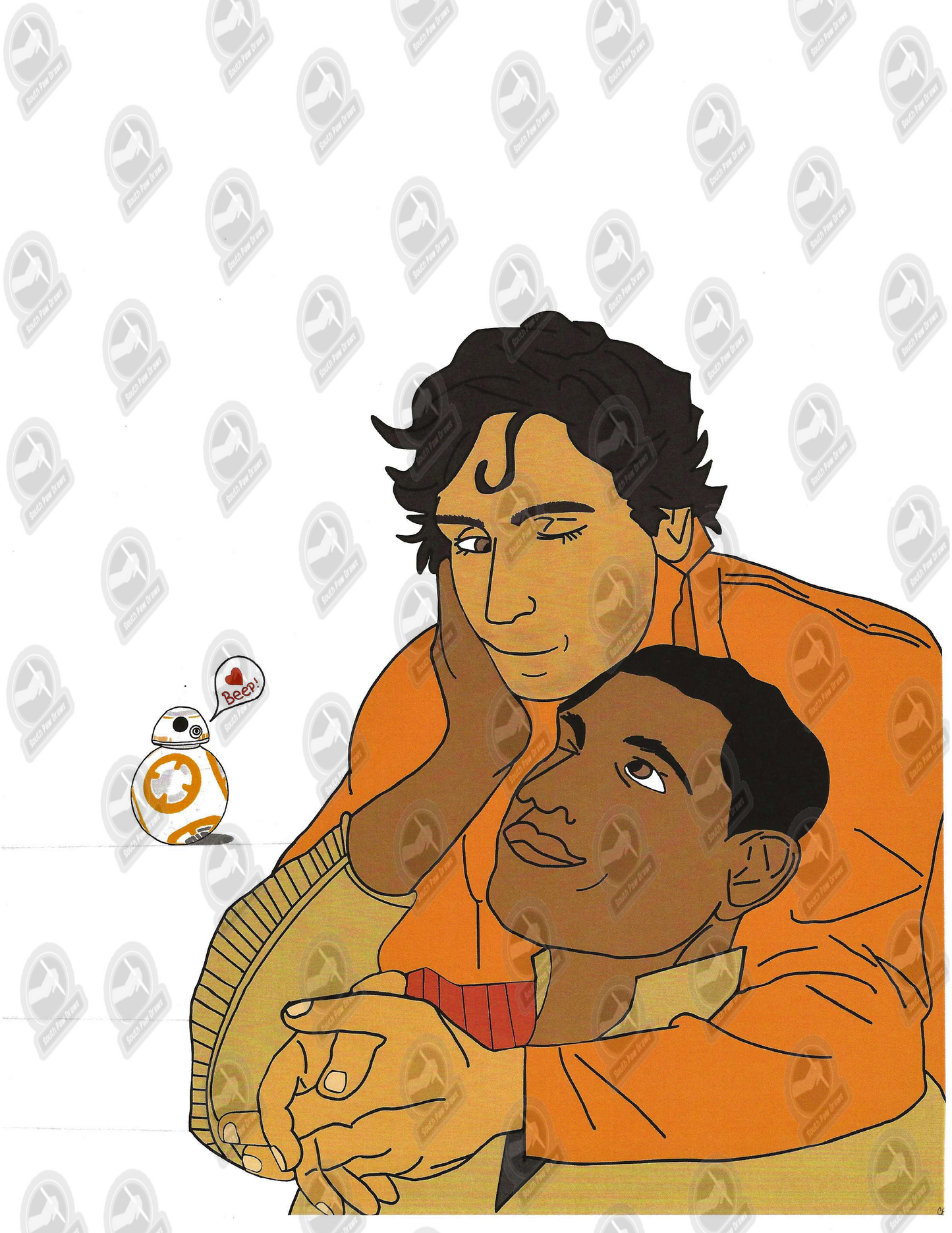 Poe Dameron & Finn Achillean Print