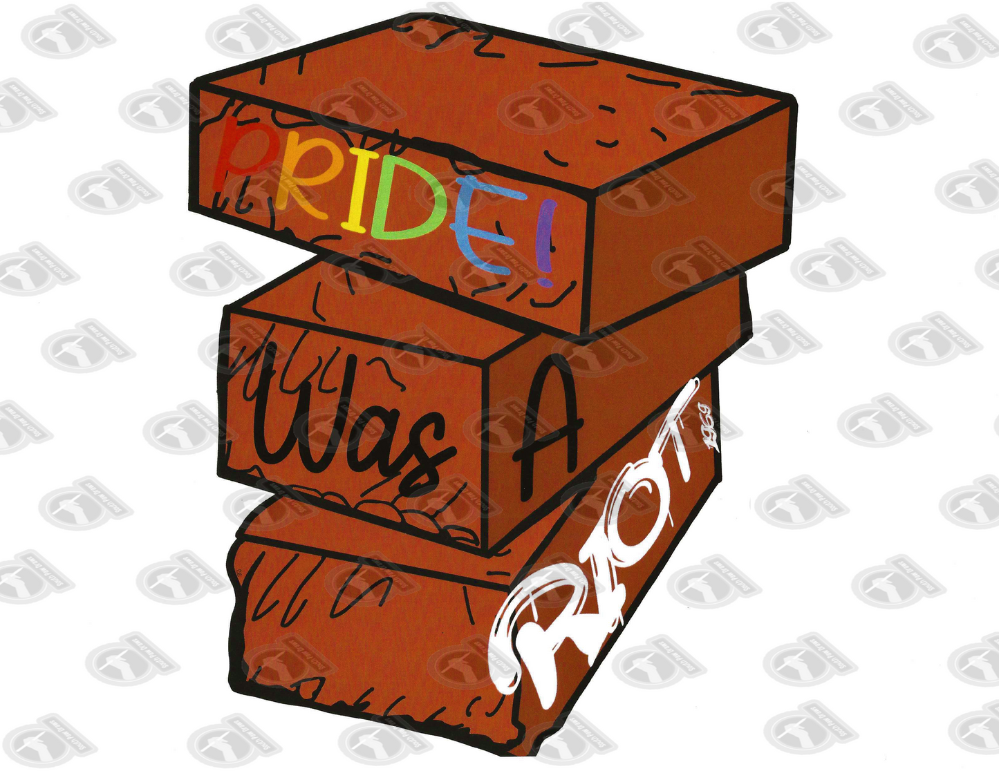 Pride Was A Riot Bricks Print