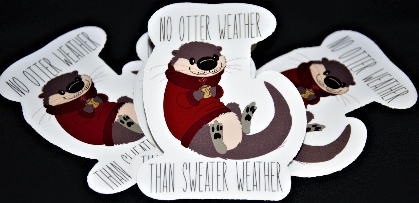 No Otter Weather Sticker