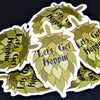 Let's Get Hoppin' Sticker (small/medium)