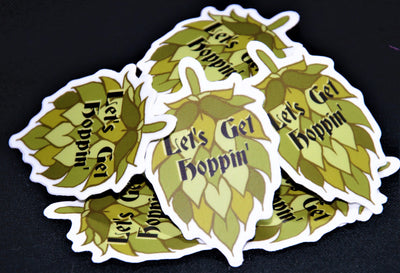 Let's Get Hoppin' Sticker (small/medium)