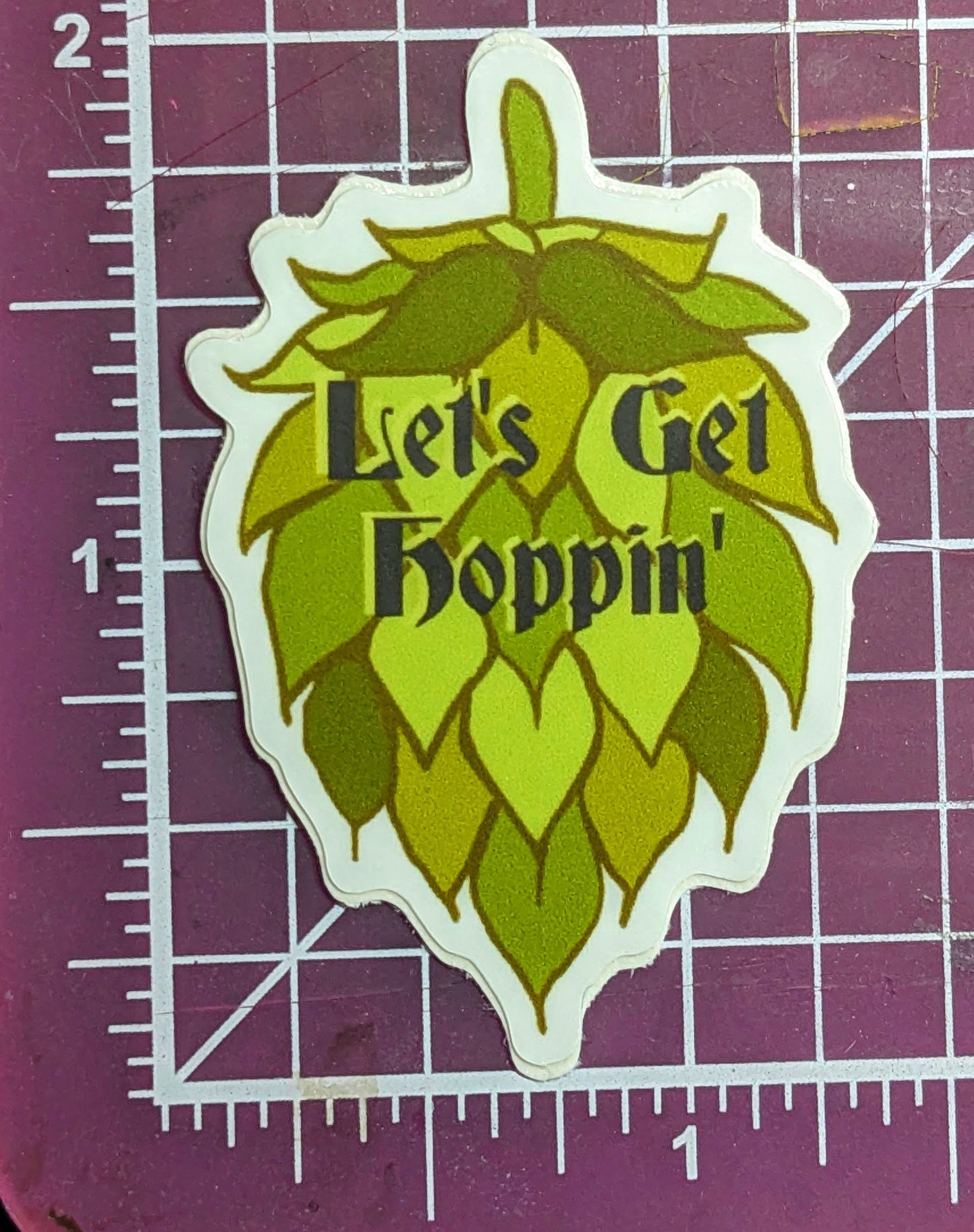 Let's Get Hoppin' Sticker (small/medium)