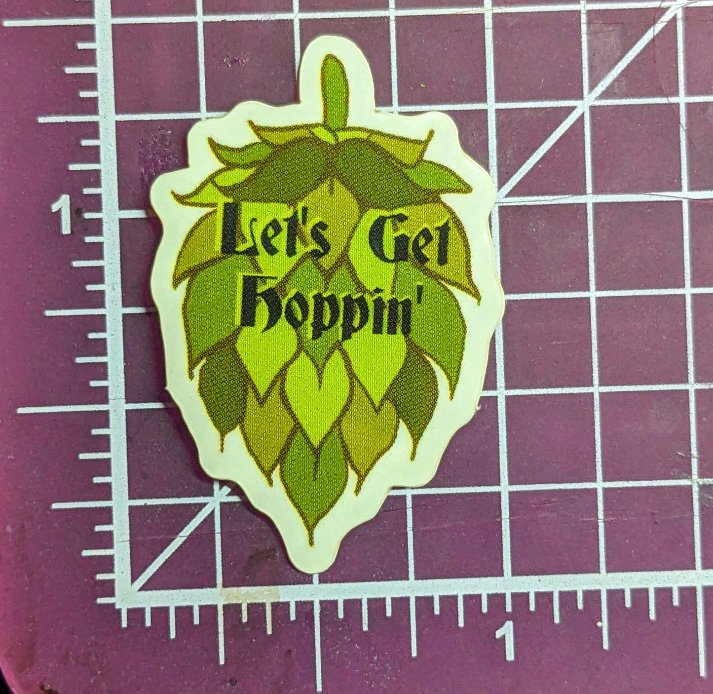 Let's Get Hoppin' Sticker (small/medium)