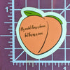 This Peach Is Iconic Sticker (small/medium)