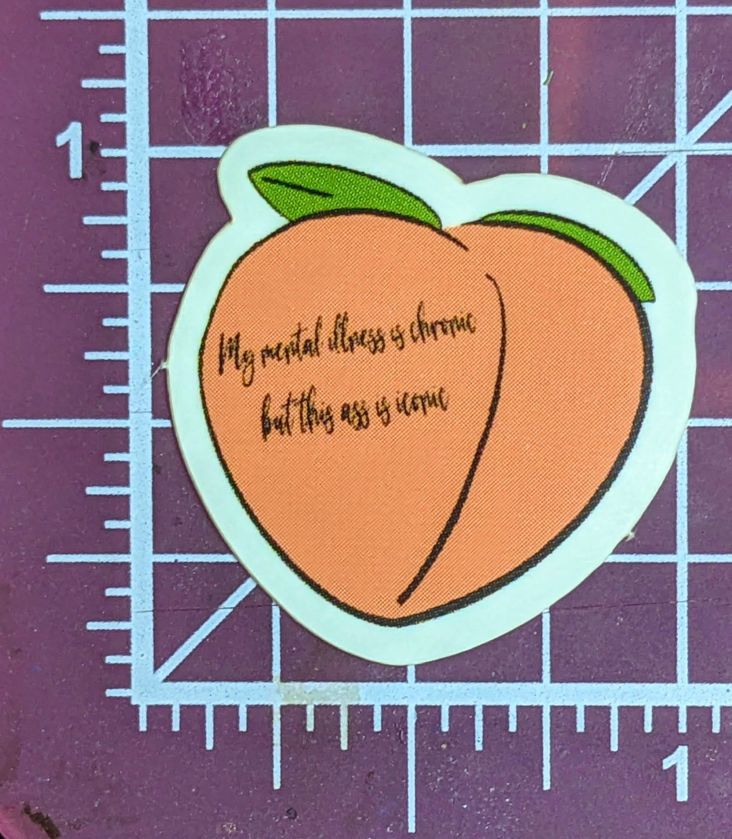 This Peach Is Iconic Sticker (small/medium)