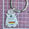 Pride Heart Monster Keychain